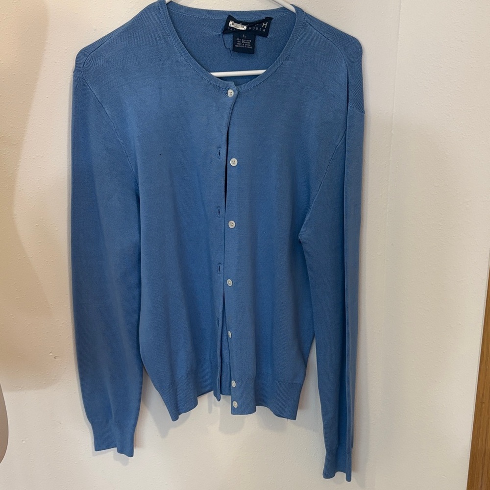 Ralph Lauren Blue Label Women's Blue Cardigan